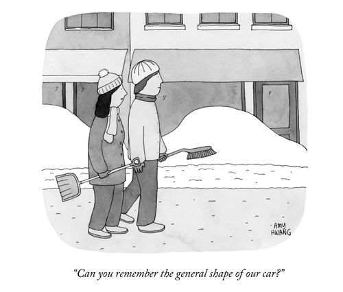 "Can you remember the general shape of our car?"