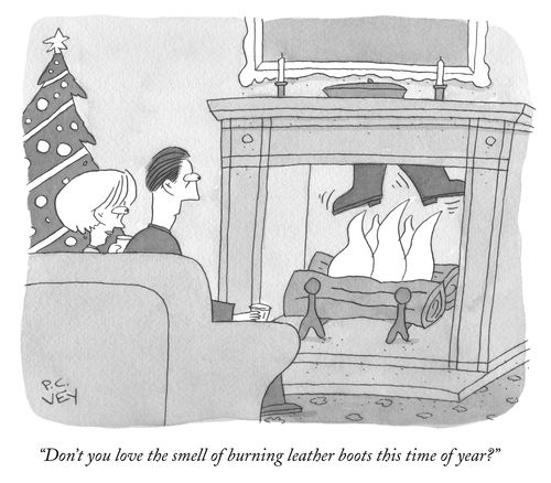 "Don't you love the smell of burning leather boots this time of year?"
