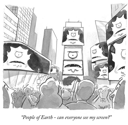 "People of Earth – can everyone see my screen?"