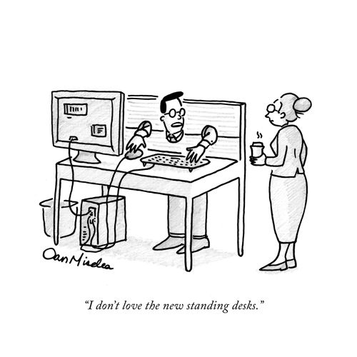 "I don't love the new standing desks."