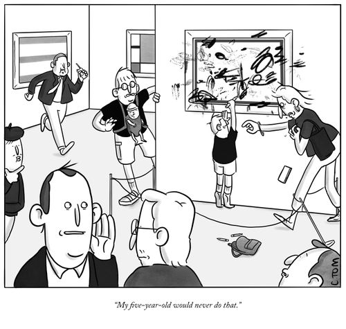 "My five-year-old would never do that."