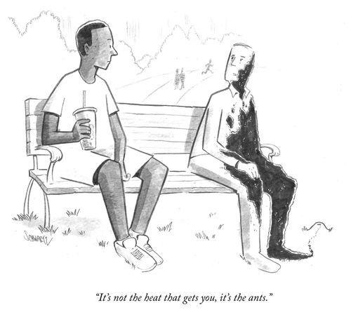 "It's not the heat that gets you it's the ants."