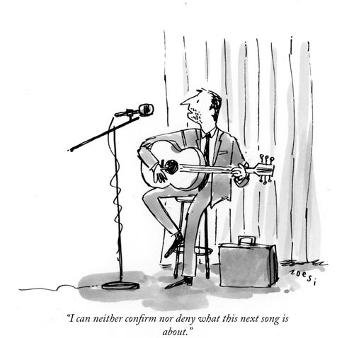 "I can neither confirm nor deny what this next song is about."