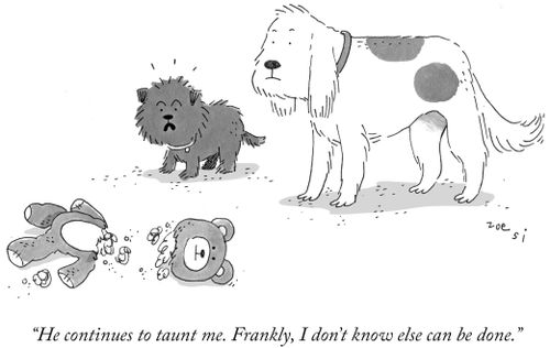 "He continues to taunt me. Frankly, I don't know else can be done."