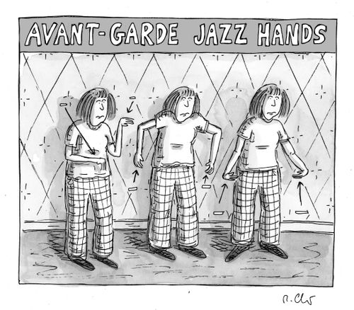 "Avant-garde jazz hands"