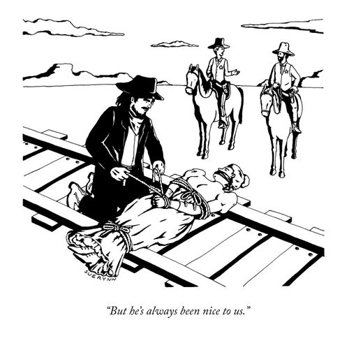 "But he's always been nice to us."