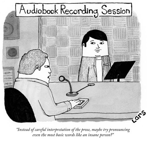 "Instead of careful interpretation of the prose, maybe try pronouncing even the most basic words like an insane person?"
