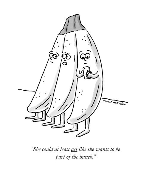 "She could at least act like she wants to be part of the bunch."