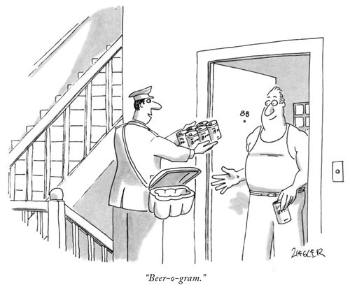 "Beer-o-gram."