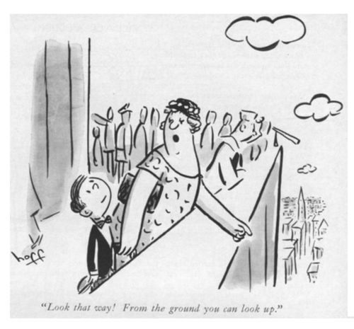 "Look that way! From the ground you can look up."