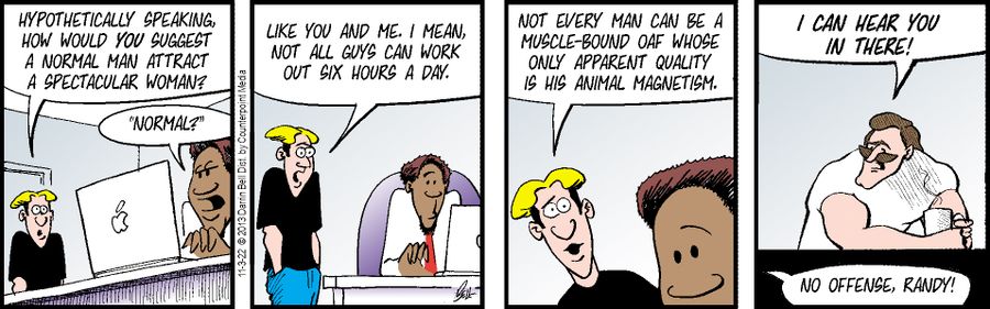 "Hypothetically speaking, how would you suggest a normal man attract a spectacular woman?"
