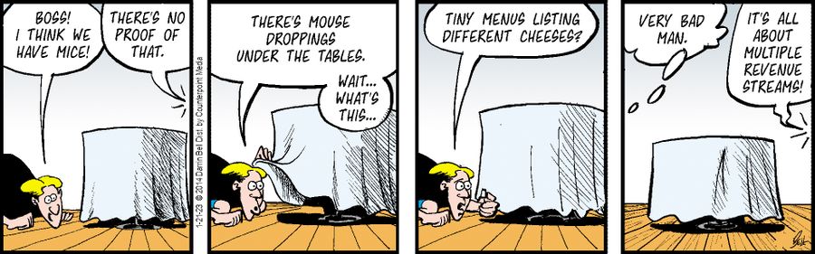 "Boss! I think we have mice!"