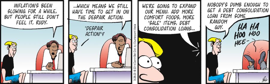 "Nobody's dumb enough to get a debt consolidatio loan from some random guy."