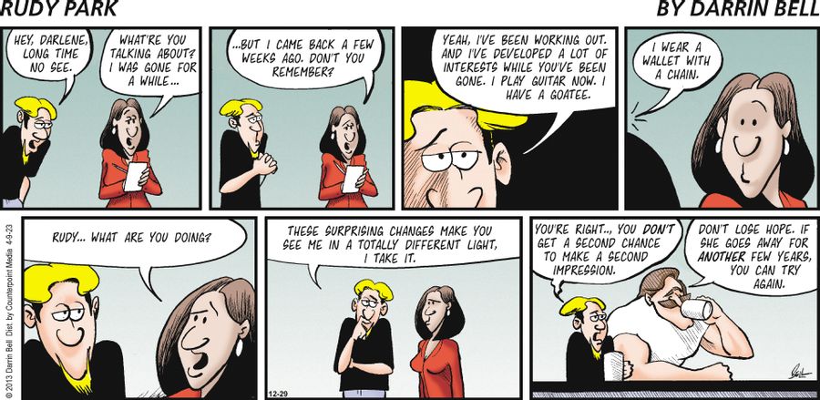 "You're right...you don't get a second chance to make a second impression."
