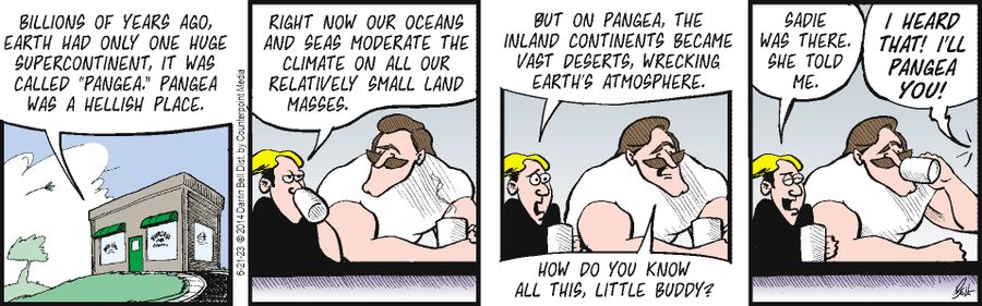 "Billions of years ago, earth had only one huge supercontinent..."