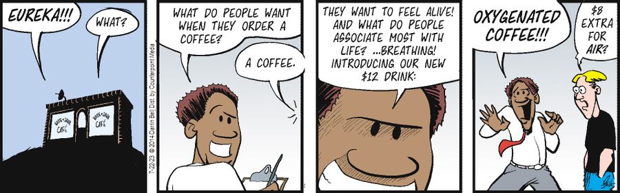 "What do people want when they order a coffee?"