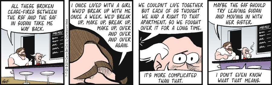 "All these broken cease-fires between the RSF and the SAF in Sudan take me way back."