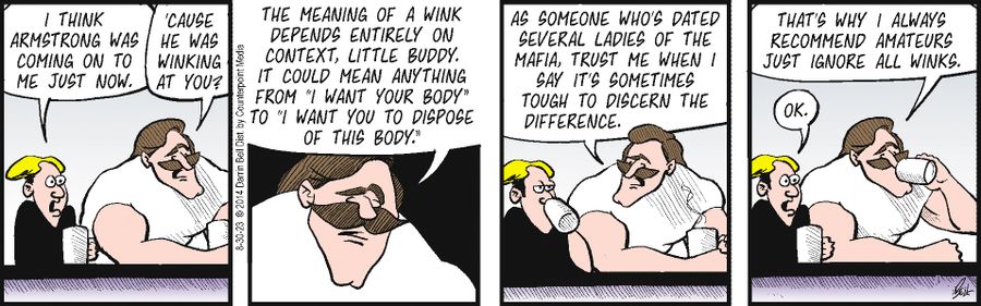 "That's why, I always recommend amateurs just ignore all winks."