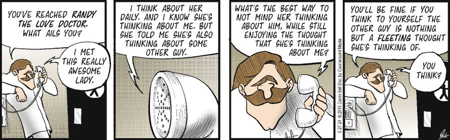 "You've reached Randy the love doctor. What ails you?"