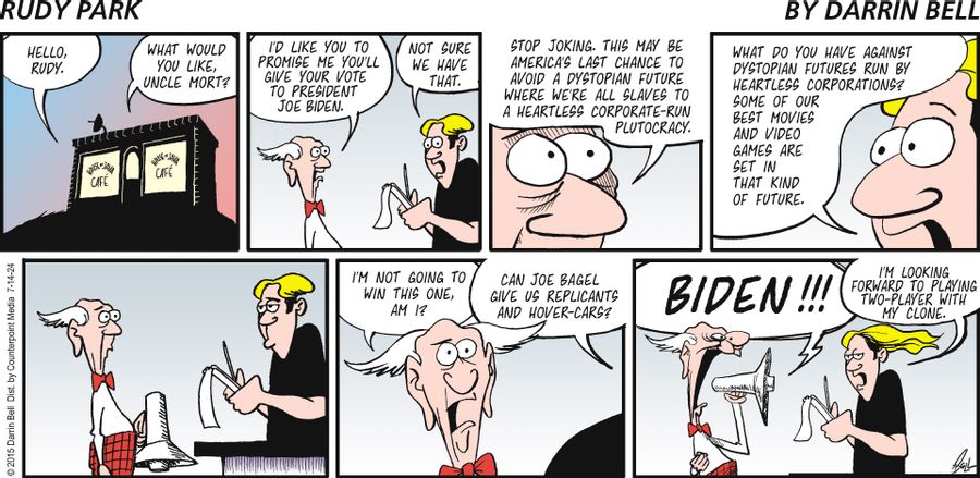 "I'd like you to promise me you'll give your vote to President Joe Biden." 