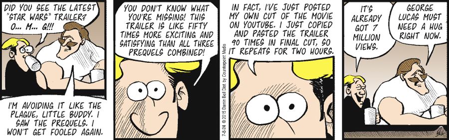 "Did you see the latest 'Star Wars' trailer? O... M... G!!!"