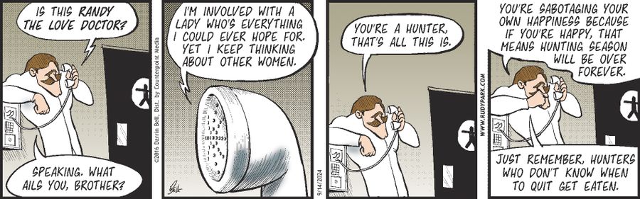 "Is this Randy the Love Doctor?" 