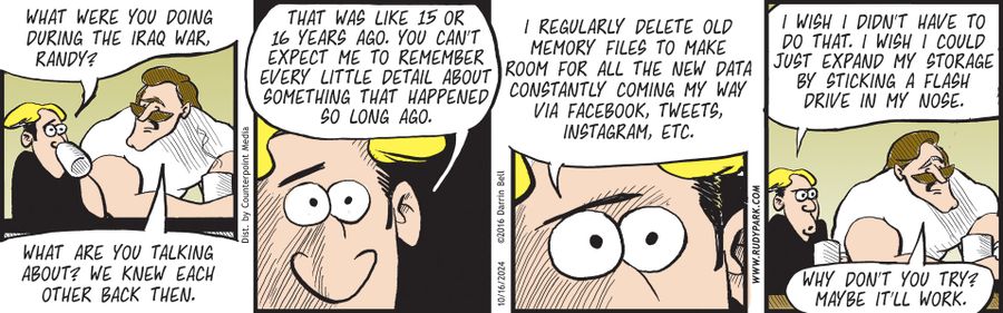 "What were you doing during the Iraq War, Randy?"