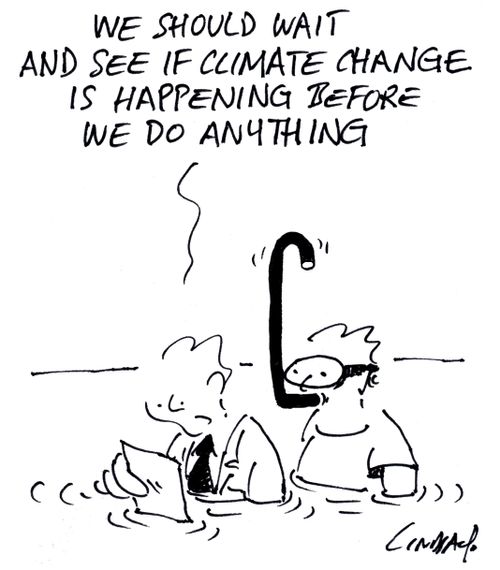 We should wait and see if climate change is happening before we do anything