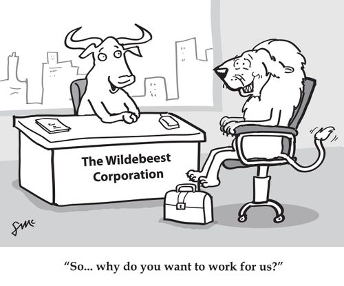 'So. . .why do you want to work for us?'