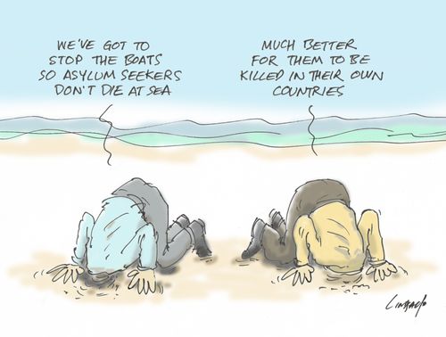 "We've got to stop the boast so asylum seekers don't die at sea."