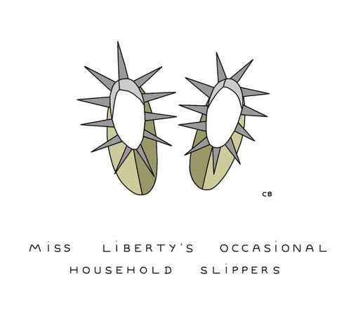 Miss Liberty's Occasional Household Slippers