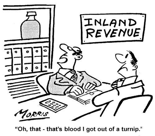 "Oh that - that's blood I got out of a turnip."