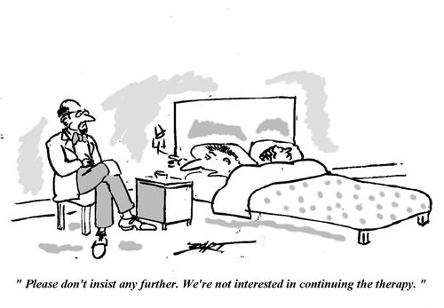 "Please don't insist any further. We're not interested in continuing the therapy."