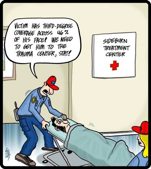 'Victim has third-degree coverage across 46% of his face! We need to get him to the trauma center, stat!'