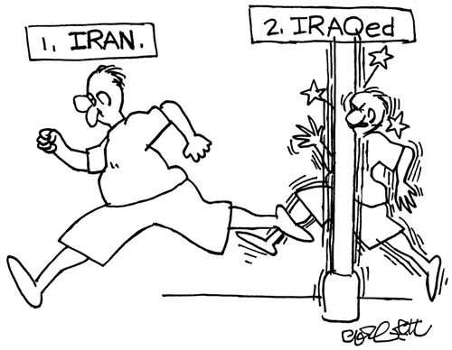 1. Iran... 2. Iraqed.