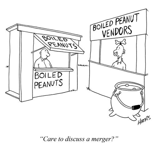 'Care to discuss a merger?'