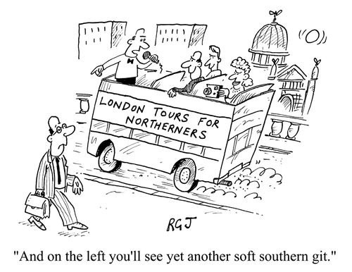 "...and on your left you'll a see soft southern git"