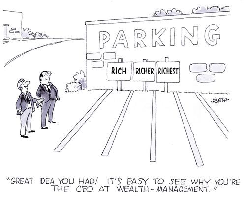 'Great idea you had! Its easy to see why you're the CEO at wealth-management.'