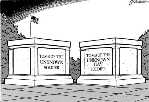Tomb of the Unknown Soldier/Tomb of the Unknown Gay Soldier.