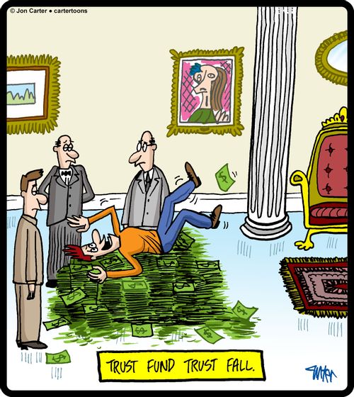 Trust fund trust fall.