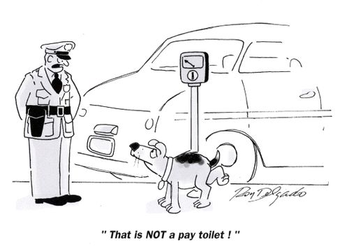 'That is NOT a pay toilet!'