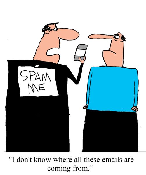 "I don't know where all these emails are coming from."