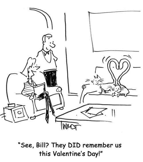 See, Bill? They DID remember us this Valentine's Day!