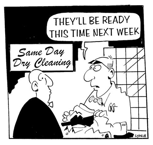 They'll be ready this time next week.