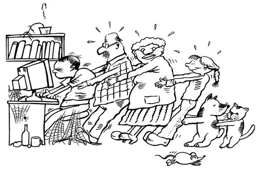 The whole family can't wrench a teen away from his computer.