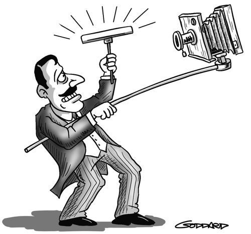Early camera selfie stick