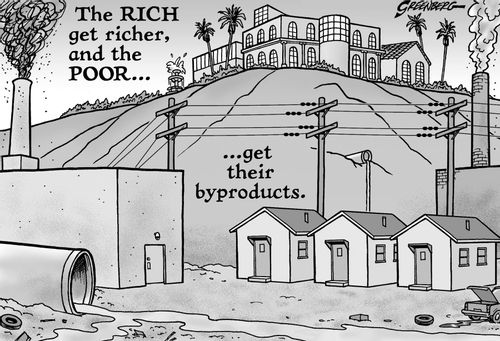 The rich get richer and the poor get their byproducts.