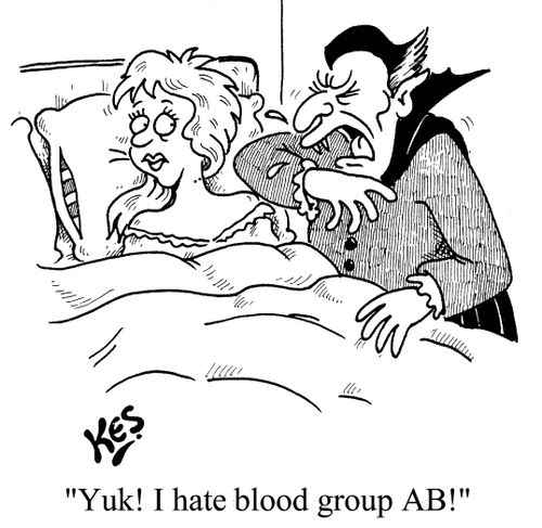 'Yuk! I hate blood group AB!'
