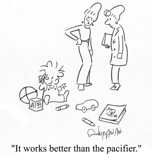 'It works better than the pacifier.'