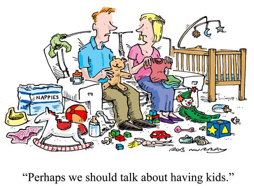 'Perhaps we should talk about having kids'